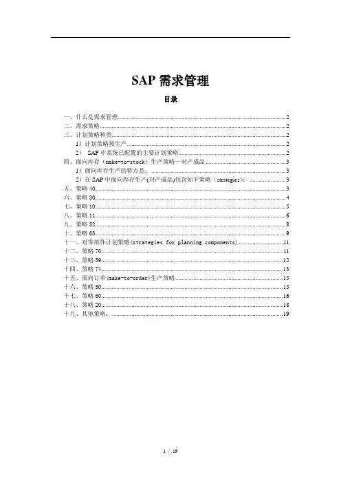 SAP-计划策略(非常详细)