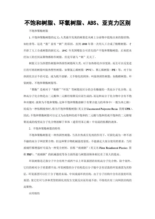 不饱和树脂