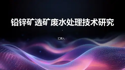 铅锌矿选矿废水处理技术研究