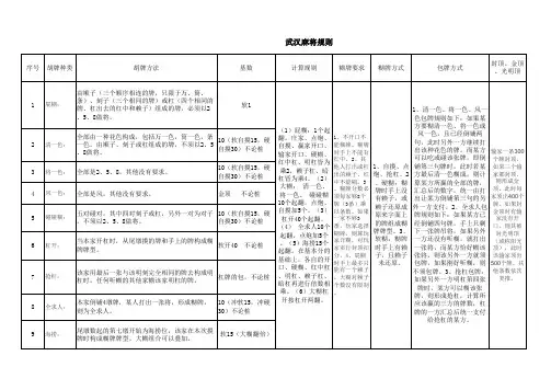 武汉麻将规则