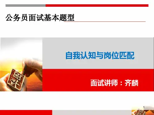 自我认知与岗位匹配ppt课件