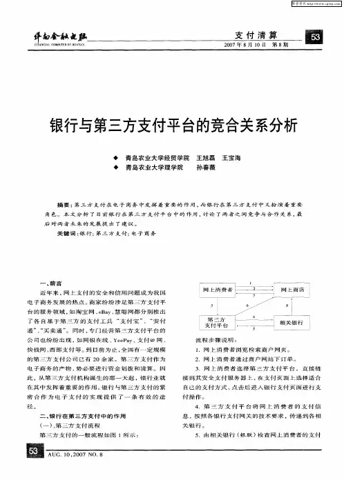 银行与第三方支付平台的竞合关系分析