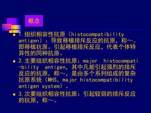 医学免疫学MHC讲义课件