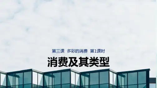 人教版高中政治必修1精品课件6：3.1 消费及其类型