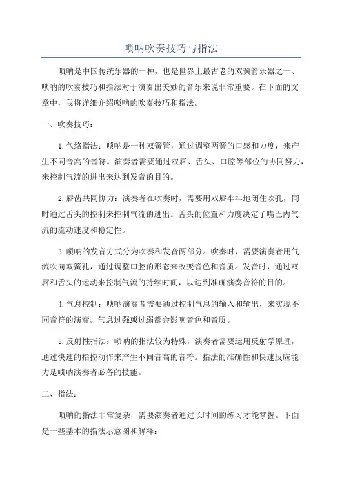 唢呐吹奏技巧与指法