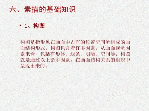素描的基础知识PPT课件