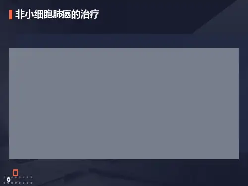 肺癌的治疗现状
