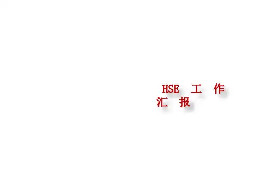 HSE工作汇报ppt课件