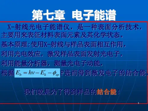 X射线光电子能谱分析ppt课件