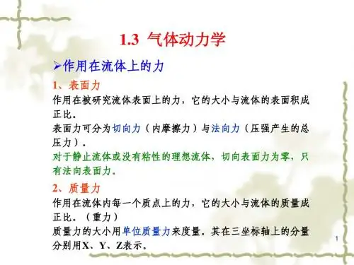 2 气体动力学基础