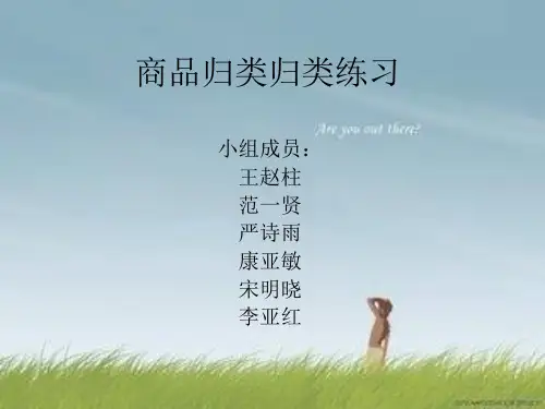 商品归类归类练习