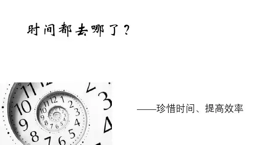 《珍惜时间,提高效率》高三主题班会课件