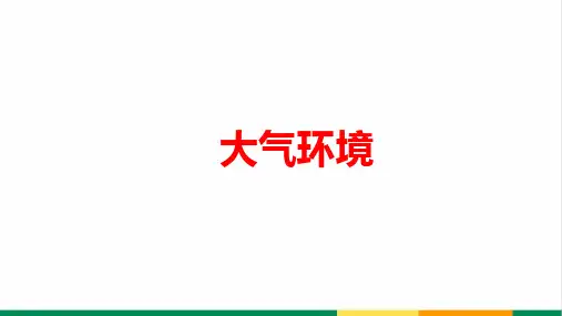 高中地理专题复习大气环境精品课件