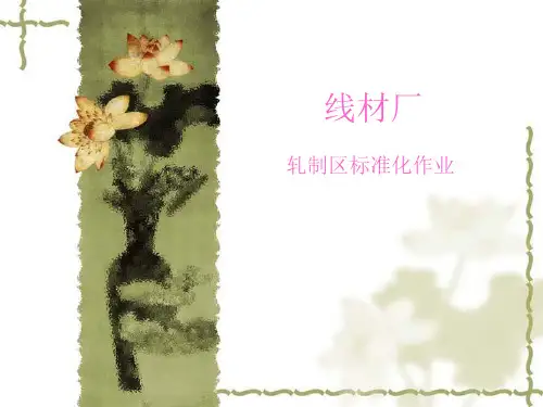 高线轧区标准化作业