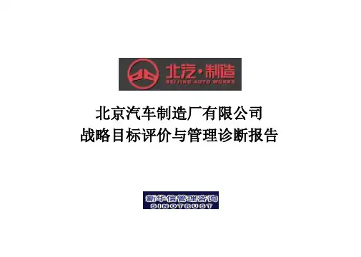 北汽战略规划实施及管理提升项目诊断报告(ppt 74) 精品文档