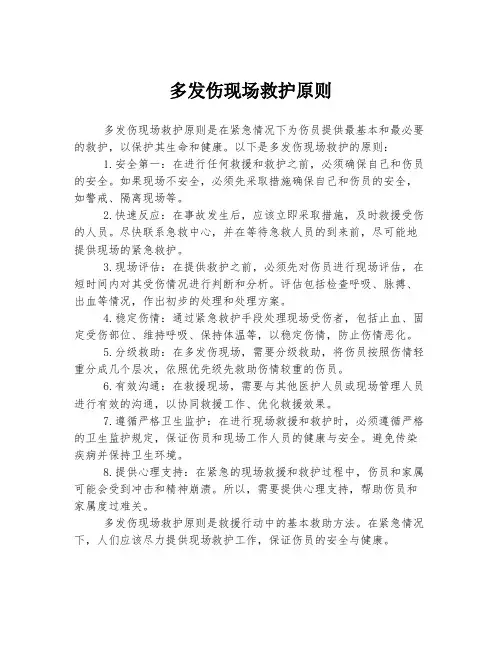 多发伤现场救护原则