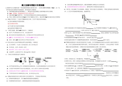 高三理综生物部分13