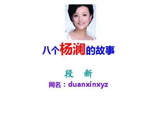 八个杨澜的故事