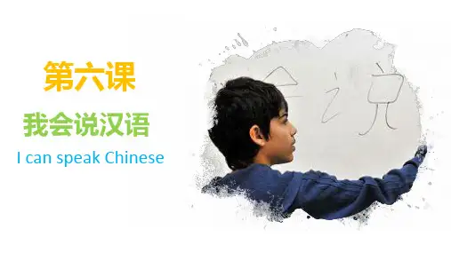 HSK1-L6汉语标准教程,第六课,我会说汉语