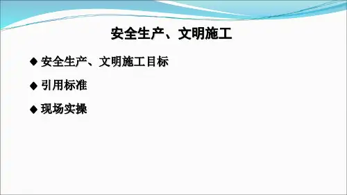 安全文明施工(PPT149页)