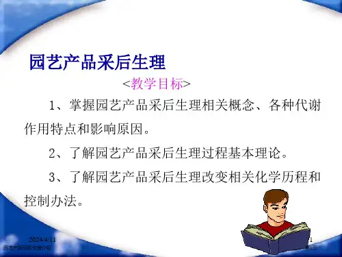 园艺产品采后生理介绍