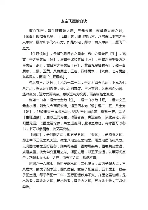 玄空飞星紫白诀