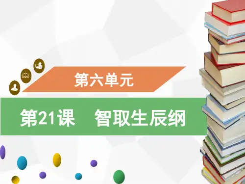 九年级语文上册第21课 智取生辰纲习题课件(共28张幻灯片)