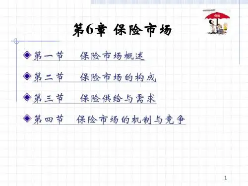 保险学教程(第6章)-保险市场