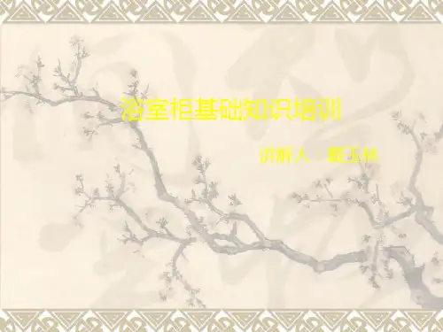 浴室柜初步认识培训资料