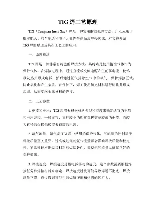 TIG焊工艺原理