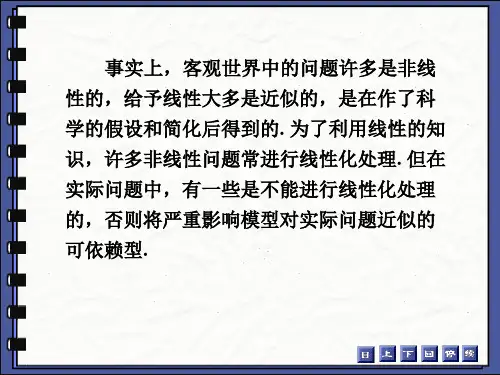 非线性规划模型