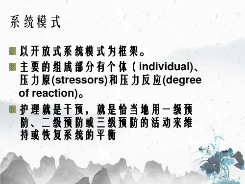Neuman的健康照顾系统模式