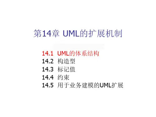 第14章  UML的扩展机制
