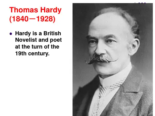 Hardy and plot of Tess苔丝PPT
