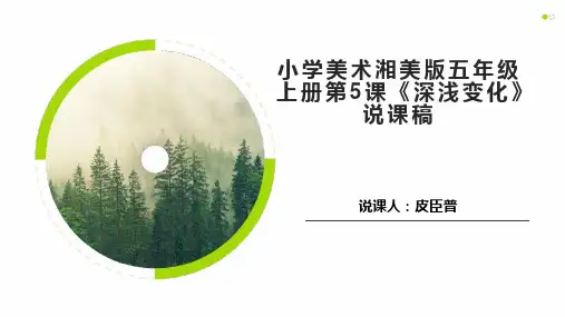 小学五年级美术上册《深浅变化》说课稿115