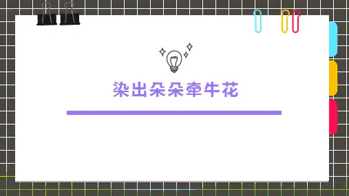 少儿6-8岁《染出朵朵牵牛花》—美术课件