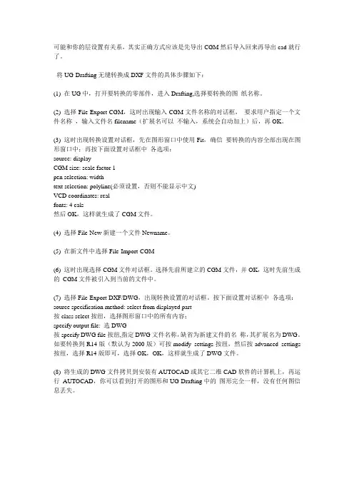 UG导图CAD