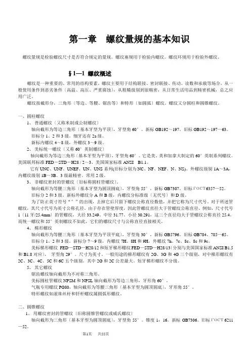 螺纹量规用户须知60