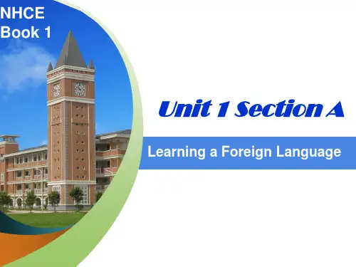 新视野大学英语第一册unit1learning a foreign language