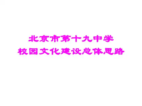 校园文化建设方案PPT课件