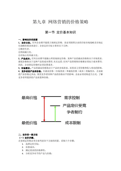 网络营销的价格策略