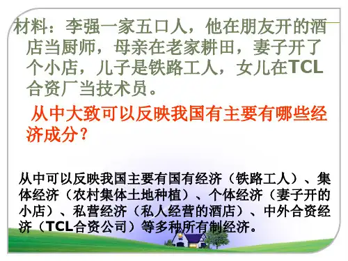 我国的基本经济制度上课版