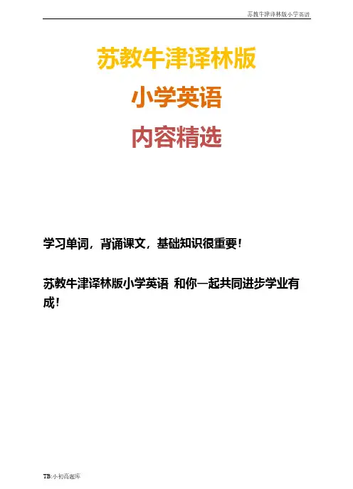 苏教牛津译林版小学英语二年级下册4.3 I have big eyes.教案