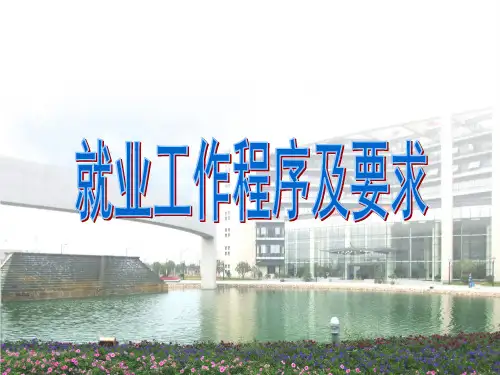 就业工作流程及要求 ppt课件