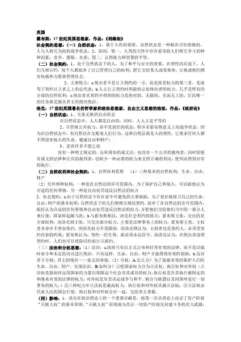 西方政治思想史