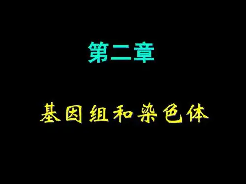 分子遗传学-第2章-基因组