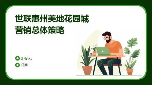世联惠州美地花园城营销总体策略策略
