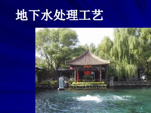 地下水处理工艺稿件.ppt