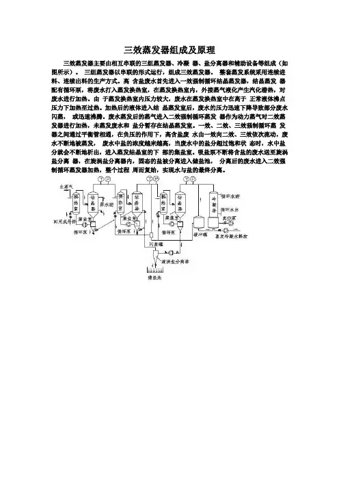 三效蒸发器组成及原理