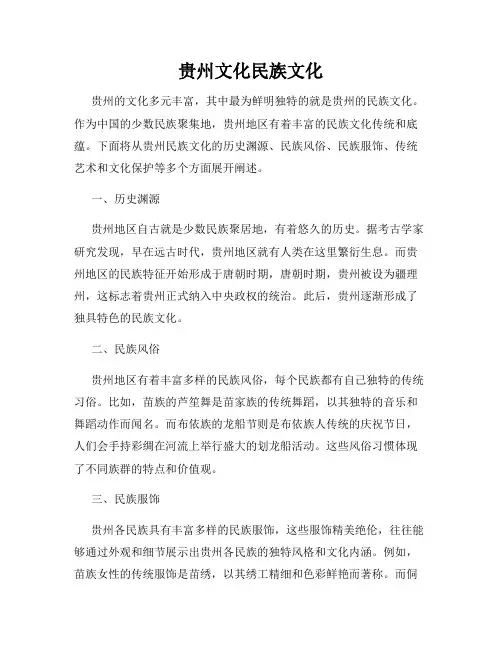 贵州文化民族文化
